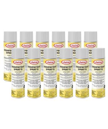 Claire Cl1002-pk Disinfectant Spray Q- Scent Lemon 12 Count