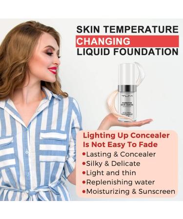 TLM Flawless Colour Changing Warm Skin Tone Foundation SPF 30ML - Long Lasting Makeup - Waterproof Liquid Foundation for Face - Moisturizing & Poreless Formula - 30 ml (Pack of 1) - Buy Online on GoSupps.com