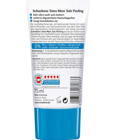 Schaebens Dead Sea Salt Peeling - Exfoliating 75 ml | Revitalize Your Skin | International Shipping - Buy Online on GoSupps.com