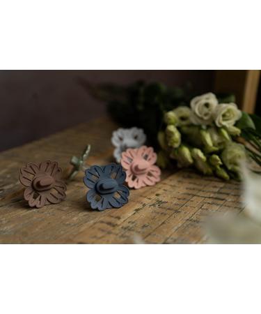 Mamillu Flurry Baby Pacifier Set - BPA-Free Medical Silicone Size 2 (6-18 Months) Vanilla Cream/Rose Blush Made in EU - 2 Pieces - Buy Online on GoSupps.com