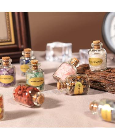 SUNYIK 9 Mini Gemstone Bottles - Healing Tumbled Stones Set #1-9 - Buy Online on GoSupps.com