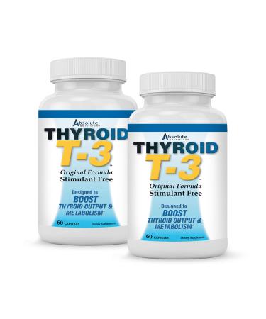 Absolute Nutrition Thyroid T-3 Radical Metabolic Booster, 2 Pack 60ct.+60ct. (120 Capsules)