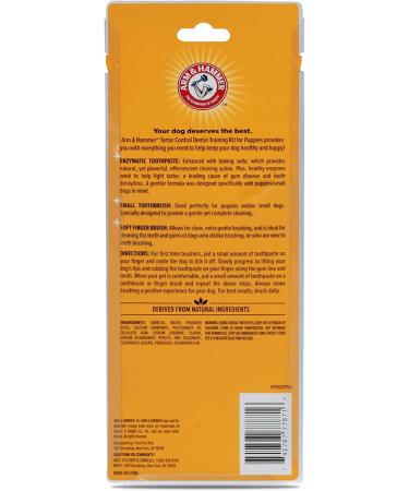 Arm & Hammer Tartar Control Dental Kit for Puppies - Vanilla Ginger | 4 Piece Set - Buy Online on GoSupps.com