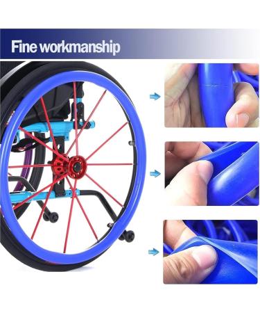 Wheelchair Handrim Covers 24Inch Silicone Wheelchair Push Rim Covers Non-Slip Wear-Resistant Wheelchair Push Rim Covers (Color : 001 Size : 24in) 24in 001 - Buy Online on GoSupps.com