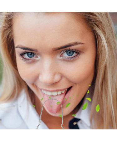 Fowybe Stainless Steel Tongue Scraper for Adults | U-Shape Oral Brush for Fresh Breath & Dental Care - Buy Online on GoSupps.com