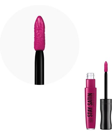 Rimmel London Stay Satin Liquid Lipstick For Sure - 5.5 ml (430) | Long Lasting Formula - Buy Online on GoSupps.com