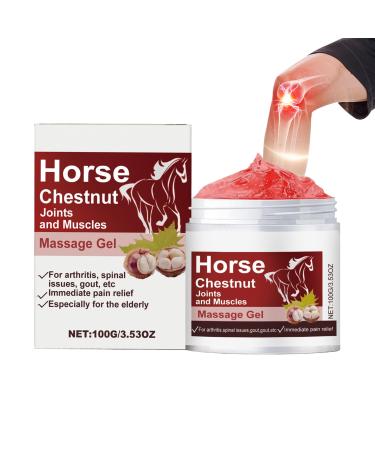 Gel de massage pour articulations et muscles de marronnier d'Inde 100 g stimule la circulation et soulage naturellement les douleurs articulaires baume de r cup ration apaisant pour genou cou