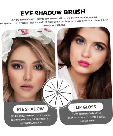 Baluue 36 Pcs Eyeliner Brush Eye Shadow Brush Brush Eyeliner Makeup Tool Brow Brush Black  - Buy Online on GoSupps.com
