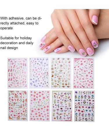Nail Art Stickers Ladies Nail Stickers Self Adhesive DIY Nail Art Decorations Nail Art Decal Tools Nail Art Supplies - Buy Online on GoSupps.com