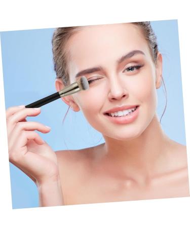 MAGICLULU Makeup Brush Foundation Brush Women Cosmetics Brush Small Foundation Brush Women Cosmetic Blending Brush Blush Makeup Brush Makeup Brushed Miss Bevel Wooden Handle Beauty Products 16.00X2.00X2.00CM Black - Buy Online on GoSupps.com