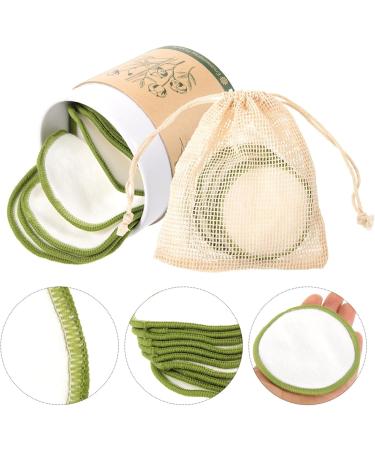 Lurrose Washable Makeup Remover Pads 1 Set Reusable Makeup Remover Pads Finger Makeup Remover Pad Face Cleaning Pad Makeup Puff for All Skin Types with Cotton Laundry Bag Cotton Pads - Buy Online on GoSupps.com
