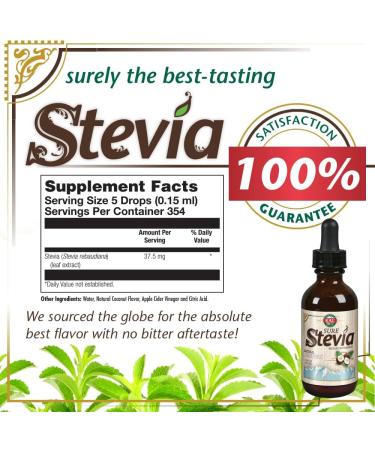 KAL Pure Stevia Extract Coconut 1.8 Fluid Ounce Coconut 1.8 Fl Oz (Pack of 1) - Buy Online on GoSupps.com
