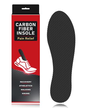 Carbon Fiber Insole-1 pc | Rigid Carbon Fiber Shoe Insert for Recovery Carbon Fiber Footplate for Foot Pain Arthritis Hallux Rigidus Turf Toe & Mortons Toe 21.5cm(Fit Men Size 4/Women 5) 21.5cm/8.46''(Fit Men Size 4/Women 5)
