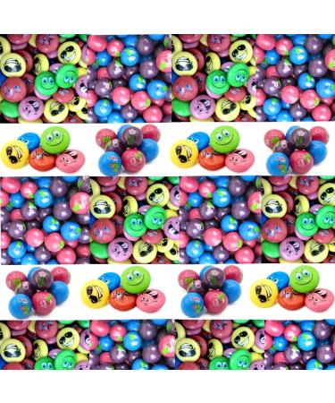 Emoji Bubblegum Buttons & Tongue Painter Bubblegum Balls (Mixed Bubblegum 250g)