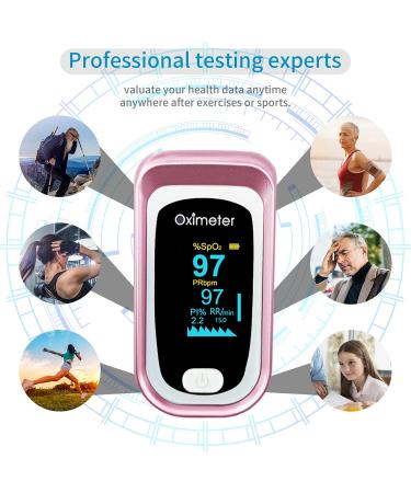Pulse Oximeter Fingertip - Accurate SpO2 Monitor with OLED Screen & Carrying Bag | International Shipping Available - Buy Online on GoSupps.com