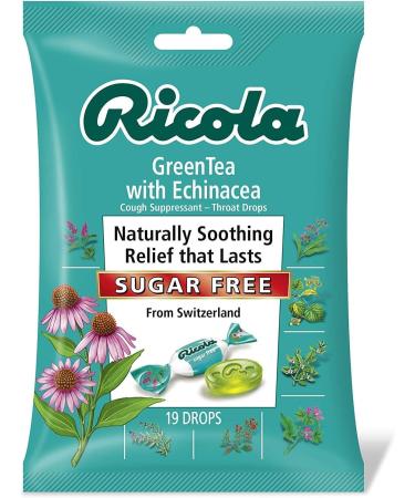 Buy Sugar Free Cough Drops with Green Tea & Echinacea - 19 Drops per Pack (5 Packs) | International Shipping Available - Buy Online on GoSupps.com