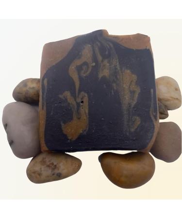 Organic Turmeric Charcoal Soap Bar - Handmade Exfoliating Soap for Men & Women | All Natural & Cold Process | Made in Jamaica - Buy Online on GoSupps.com