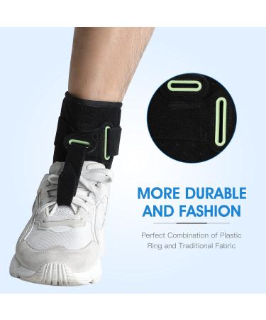 Adjustable Drop Foot Brace - Unisex Ankle Brace for Right/Left Foot Support, Improve Walking Gait and Relieve Achilles Tendon Pain - Buy Online on GoSupps.com