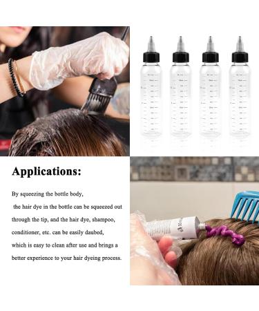 JIANYH 4 PCS 120ml Hair Oil Applicator Bottles for Home Salon Hair Care - Buy Online on GoSupps.com
