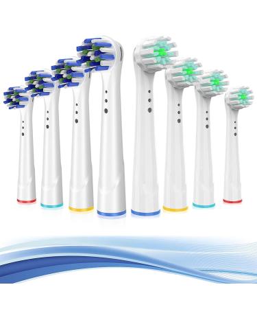 Replacement Toothbrush Heads for Oral B Braun, 8 Pack Professional Electric Toothbrush Heads, Precision Clean Brush Heads Refill Compatible with Oral-B 7000/Pro 1000/9600/ 5000/3000/8000 (8pack) 8 Count (Pack of 1)