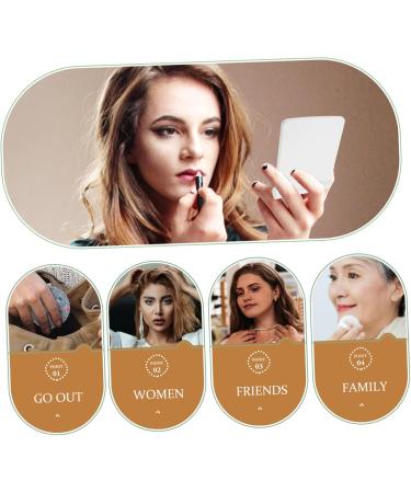 Luminous Makeup Mirror Plastic Led Mirror Folding Lighted Mirror Fold Led Bathroom Mirror Led Lights for Mirror Touch Mirror Mirrors Light Mirror Travel Shine White Glass - Buy Online on GoSupps.com