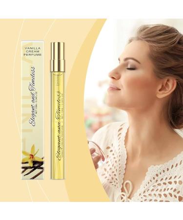 Fresh and Elegant Perfume for Women Mini Portable Eau de Toilette Long Lasting Charming Vanilla Cream Fragrance Enhance Charm & Confidence(10ML / 0.34Fl Oz) Gold - Buy Online on GoSupps.com