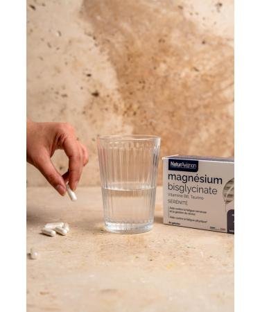 NaturAvignon Laboratory Magnesium Bisglycinate + Taurine + Vitamin B6 | High Absorption Superior to Marine Magnesium | Nervous & Physical Fatigue Stress | Made in France | 60 Capsules (1 Month) - Buy Online on GoSupps.com