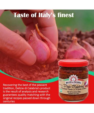 Delizie Di Calabria Pesto Calabrese 6.35 oz (180g) - Buy Online on GoSupps.com