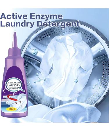 Active Enzyme Laundry Stain Remover - Natural & Non-Toxic Clothes & Carpet Cleaner for Tough Stains | 2023 Edition - Buy Online on GoSupps.com