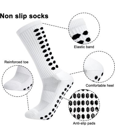 Buy Utensilsto 3 Pairs Grip Sports Socks for Men | Anti-Slide Football & Basketball Socks | Slipproof Soccer Socks (Size 39-46) - International Shipping Available - Buy Online on GoSupps.com