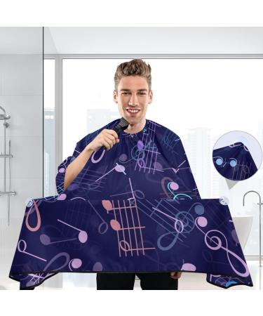 Waterproof Barber Cape - Musical Blue Cheetah Haircut Bib for Men & Women | Unisex Hair Cutting Cape - Shop Internationally - Buy Online on GoSupps.com