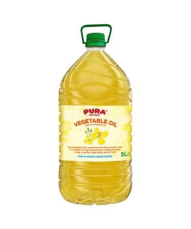 Pura Refined Vegetable Oil 5L