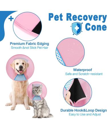 Supet Protective Pet Collar - Plastic Collar for Cats & Small Dogs (Pink XS Neck 9.8-11.2) | Special Protection - Buy Online on GoSupps.com