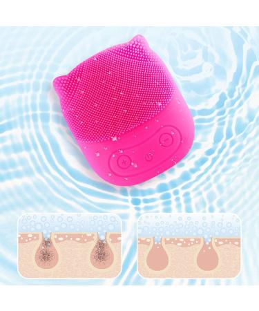 Face Wash Scrubber | Penguin Shape Electric Facial Cleansing Brush - Rechargeable Wash Brush for Deep Cleaning Skin Waterproof Skin Care Face Brushes Red - Buy Online on GoSupps.com