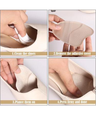 3 Pairs Soft Self-Adhesive Forefoot Pads - Anti-Skid Metatarsal Cushions for Women in High Heels - Comfort for Ball of Foot - Buy Online on GoSupps.com
