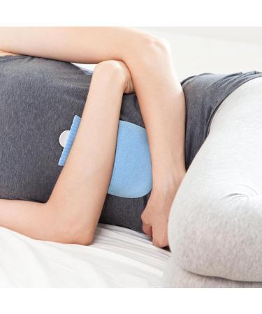 320ml Mini Hot Water Bottle with Soft Cover - Sky Blue | Silicone Warmers for Menstrual Pain Neck Relief & Cozy Comfort - Buy Online on GoSupps.com