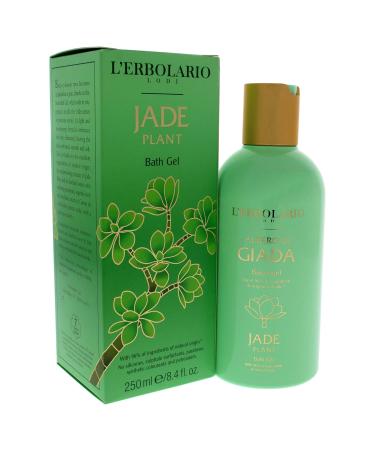 L'Erbolario Jade Plant Bath Gel - Gentle Moisturizing Formula for Delicate Skin - Paraben Free 8.4 Oz - Green & Floral Fragrance - Buy Online on GoSupps.com