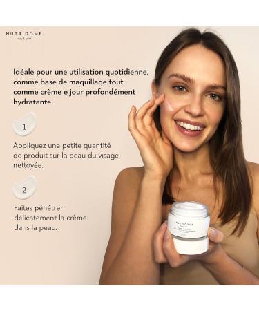 Nutridome Moisturizing Day Cream for Face - Anti-Wrinkle Cream with Macacamia and Argan Oil - Goat Milk - Aloe Extract - Anti-Aging Moisturizer - 50 ml - Buy Online on GoSupps.com