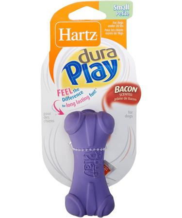 Hartz Dura Play Bacon Scented Squeak Bone Dog Toy - Small Sizes Available - Buy Online on GoSupps.com
