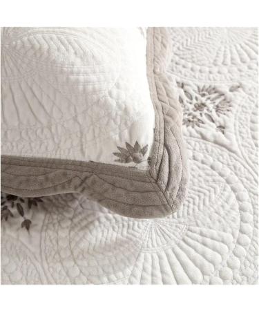 Autumn Winter Bedspread on The Bed Cotton Quilt Set 3/4pcs Embroidered Plush Duvet Cover Coverlet Queen Size Bed Cover Blankets Soft (Brown Queen Set 4pcs) - Buy Online on GoSupps.com