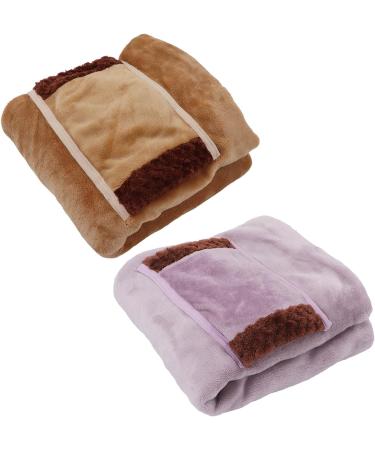 Boroco Electric Heating Blanket & Warm Scarf - 5V Low Voltage Safe USB Flannel Heating for Home & Office (Purple) - Buy Online on GoSupps.com
