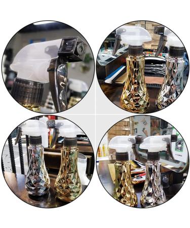 FRCOLOR Shaper Hairspray Bottle - Refillable Spray Bottle for Travel & Gardening | Golden Plastic Water Mister - Buy Online on GoSupps.com