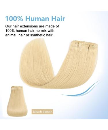 Hair Extensions 16"-24" Clip in Hair Extensions Bleach Blonde Hair Extensions Real Human Hair Short Remy Clip in Hair Extensions Virgin Human Hair Double Weft for Women Natural Human Hair(20inches) 20inches 120g/Set - Buy Online on GoSupps.com