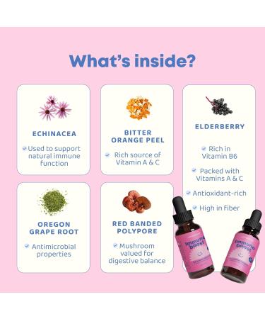 JoySpring Immune Drops Kids Immune Support Supplement with Elderberry Extract Echinacea Oregon Grape Root & Orange Peel Liquid for Ages 3 16+ Years & Adults | 2 fl oz (60 Servings) 2 Fl Oz (Pack of 1) - Buy Online on GoSupps.com