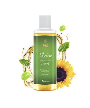 Vibratissimo Natural - Massage Oil for Sensual Pleasure Love Oil Erotic Oil 100 ml Natural 100 ml (Pack of 1)