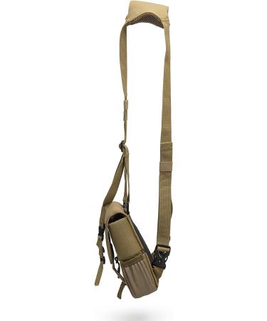 Tacamee Binocular Harness Pack - Cordura Nylon w/ Weather & Abrasion Resistance | Adjustable, Portable Case w/ Fleece Lined Interior & Range Finder Pouch, Brown - Buy Online on GoSupps.com