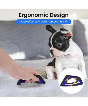 Jewyow Mini Animal Hair Remover | Ergonomic Design for Couch Carpet & Furniture | Effective Brush for Pet Hair - Blue - Buy Online on GoSupps.com