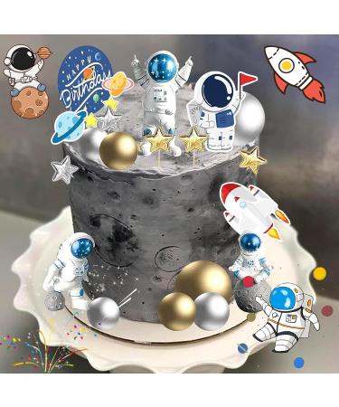 Oneroomone Space Cupcakes Astronaut Cupcake Toppers Asteroid and Rocket Cake Topper - Buy Online on GoSupps.com