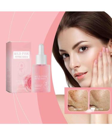 Rose Pink Peptide Serum Pink Glow Serum Peptide Whitening Serum Niacinadmie Serum Hydrating & Moisturizing & Firming Uneven Skin Tone Pore Care Korean Skincare (1) - Buy Online on GoSupps.com