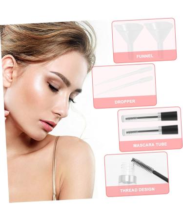 Healeved 8 Sets Refillable Eyelash Cream Bottle Mascara Tubes Empty Clear Mascara for Eyelashes Plastic - Buy Online on GoSupps.com